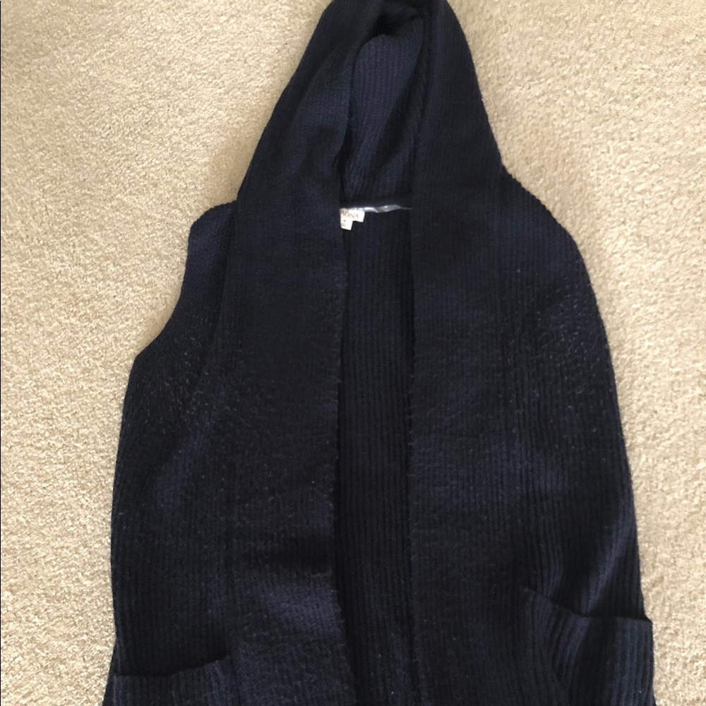 Merona Navy sweater hooded vest